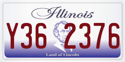 IL license plate Y362376