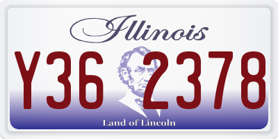 IL license plate Y362378