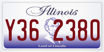 IL license plate Y362380
