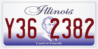 IL license plate Y362382