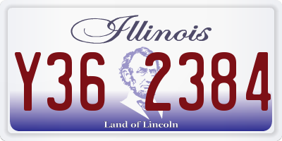IL license plate Y362384