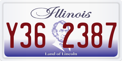 IL license plate Y362387