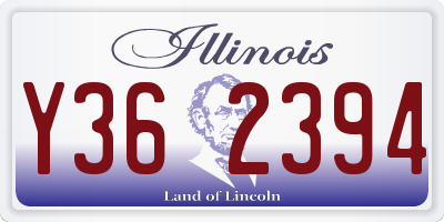 IL license plate Y362394