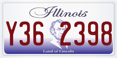 IL license plate Y362398