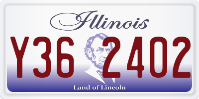 IL license plate Y362402