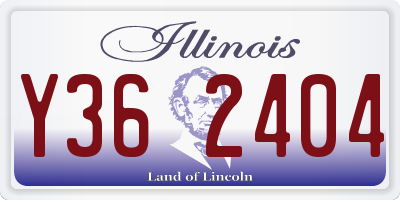 IL license plate Y362404