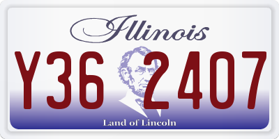 IL license plate Y362407