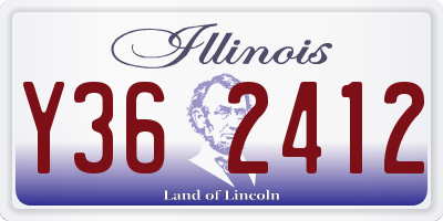 IL license plate Y362412