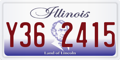 IL license plate Y362415
