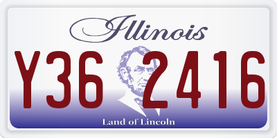IL license plate Y362416