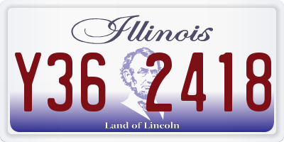 IL license plate Y362418
