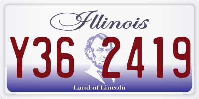 IL license plate Y362419