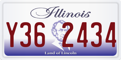 IL license plate Y362434