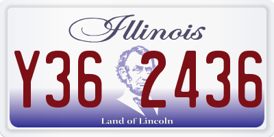 IL license plate Y362436