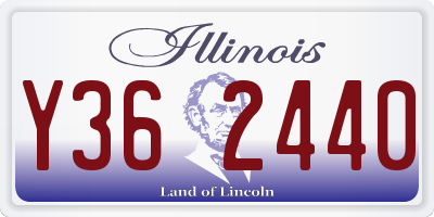 IL license plate Y362440