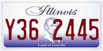 IL license plate Y362445