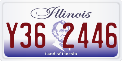 IL license plate Y362446