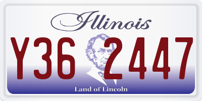 IL license plate Y362447