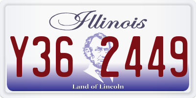 IL license plate Y362449