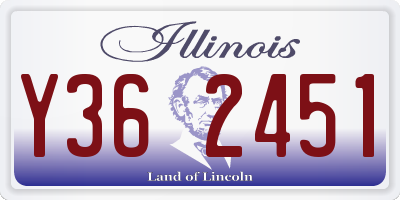 IL license plate Y362451