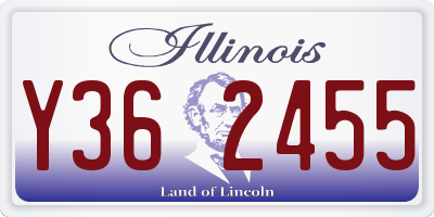 IL license plate Y362455