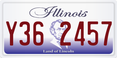 IL license plate Y362457