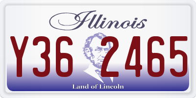 IL license plate Y362465