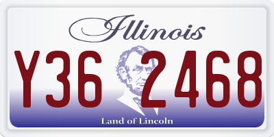 IL license plate Y362468