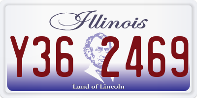 IL license plate Y362469