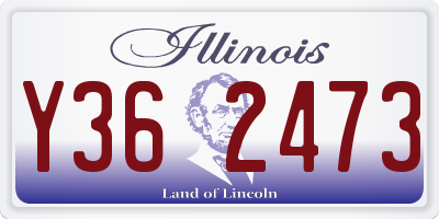 IL license plate Y362473