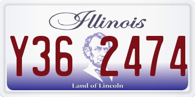 IL license plate Y362474