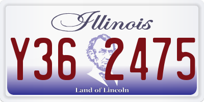 IL license plate Y362475