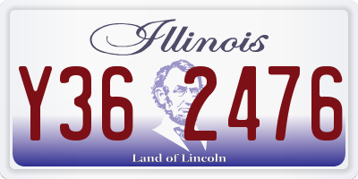 IL license plate Y362476