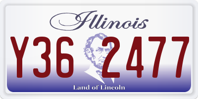 IL license plate Y362477
