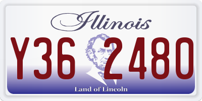 IL license plate Y362480