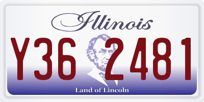 IL license plate Y362481