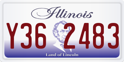 IL license plate Y362483