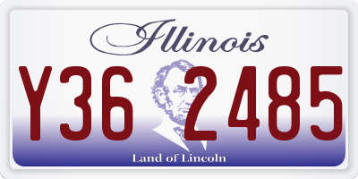 IL license plate Y362485