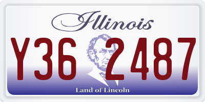 IL license plate Y362487