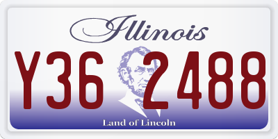 IL license plate Y362488