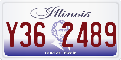 IL license plate Y362489