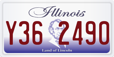 IL license plate Y362490