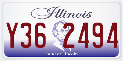 IL license plate Y362494