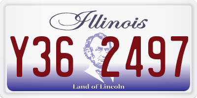 IL license plate Y362497