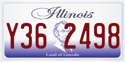 IL license plate Y362498