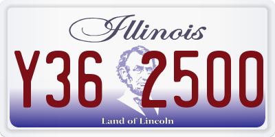 IL license plate Y362500