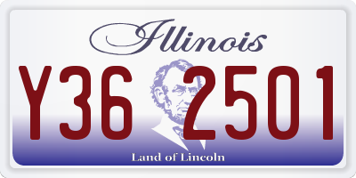 IL license plate Y362501