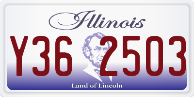 IL license plate Y362503