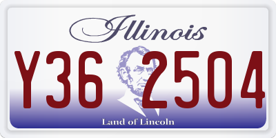 IL license plate Y362504