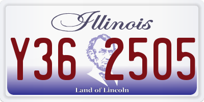 IL license plate Y362505